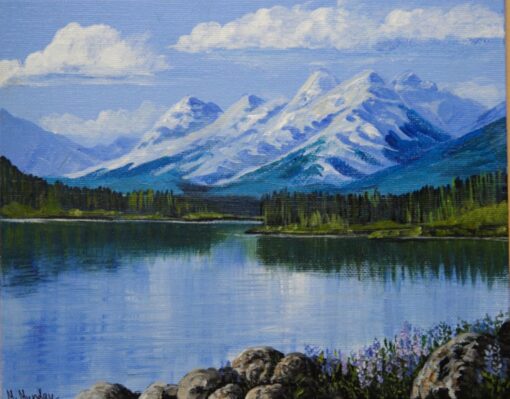 Snowy Mountain Peaks | Margo Munday Fine Art | Classical and ...
