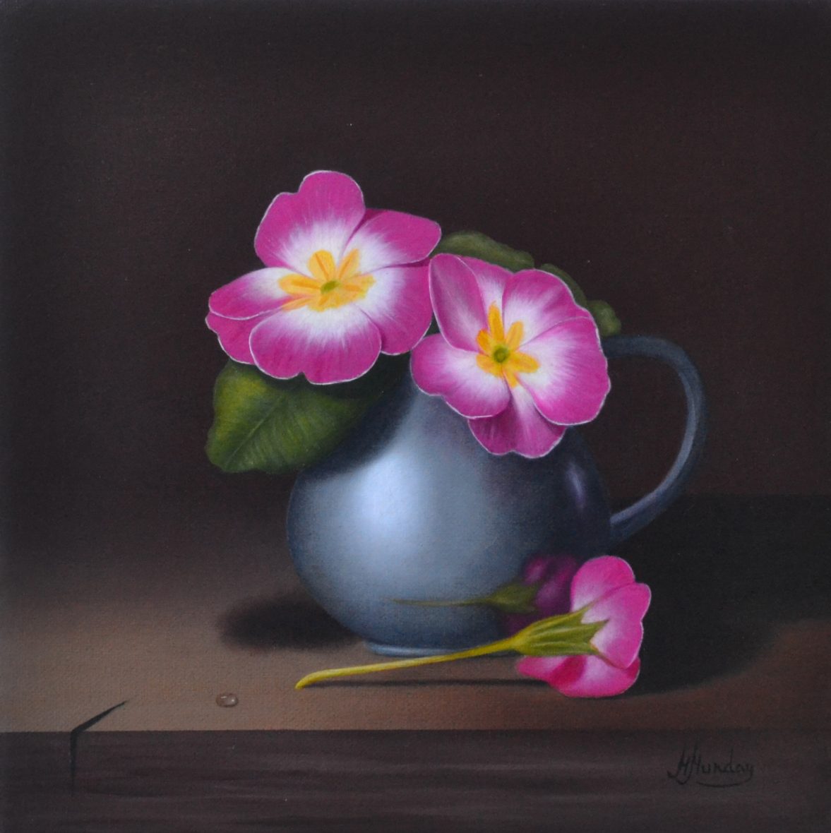 Spring Primrose Flowers in a Silver Cup | Margo Munday Fine Art ...