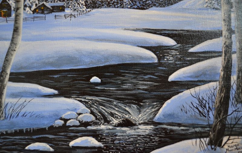 Winter night at the Creek | Margo Munday Fine Art | Classical and ...